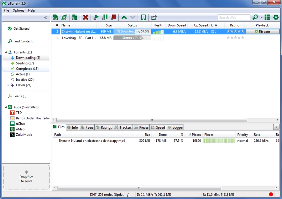 bittorrent client download only
